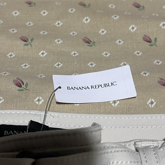 Banana Republic Pants Womens 4 Light Gray Cargo Utility Belted D-Ring Ankle - Picture 2 of 8
